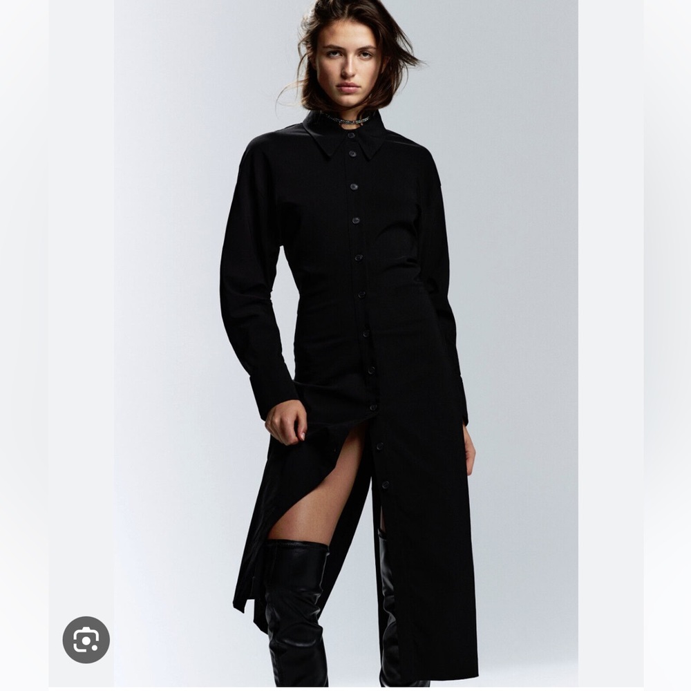 Zara black midi dress 4786/330
